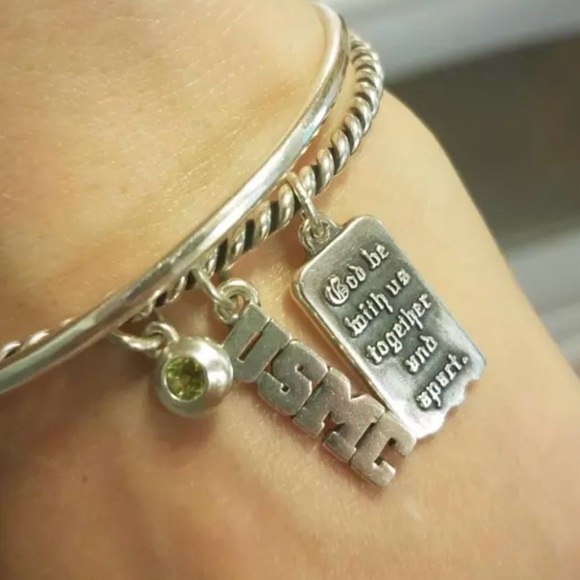 James Avery Twisted Wire Cable Hook-On Sterling Silver Bangle Charm Bracelet - Picture 6 of 9